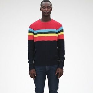 NWOT Crazy Stripe Colorblock Pullover GAP Sweater.